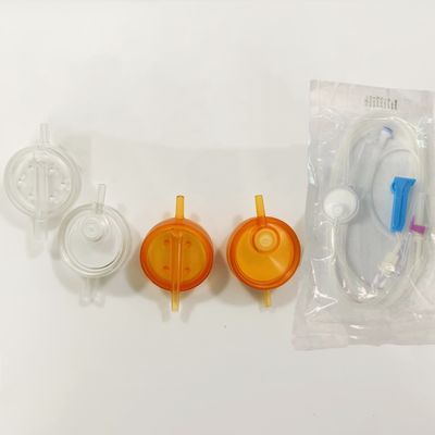 Micropore disque infusion en ligne IV filtres avec l'entrée et la sortie standard Luer glissement