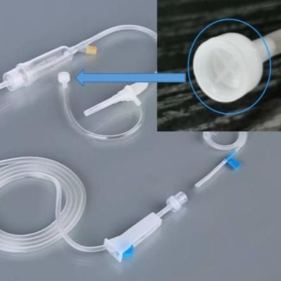 Membrane en fibre de verre hydrophobe pour ventilation médicale de l' air dans les ensembles de perfusion IV