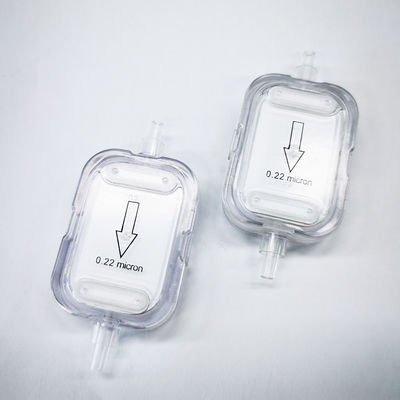Filtre IV à usage unique avec PES hydrophile de 0,2 μm et PTFE hydrophobe de 0,2 μm Non stérile