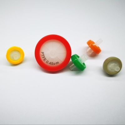 0.22μm / 0.45μm Filtres à seringue hydrophobes en PTFE pour le préfiltrage des échantillons HPLC et GC 13/25/33mm