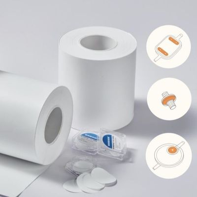 Membrane microporeuse EPTFE hydrophobe 0,22/0,45/1,2/3μm avec couche de support en PP ou en PET à usage médical